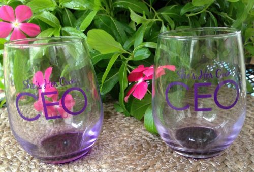 9 Oz. Stemless Wine Glasses
